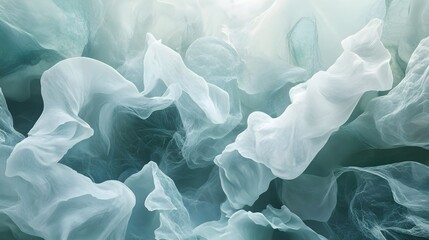 Fototapeta premium Gentle Blue Waves in Aquatic Pattern - High-Quality Photorealistic Image