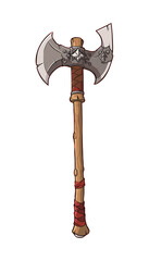 elegant illustration of a axe