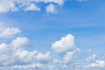 Summer blue sky and cloud with gradient light background
