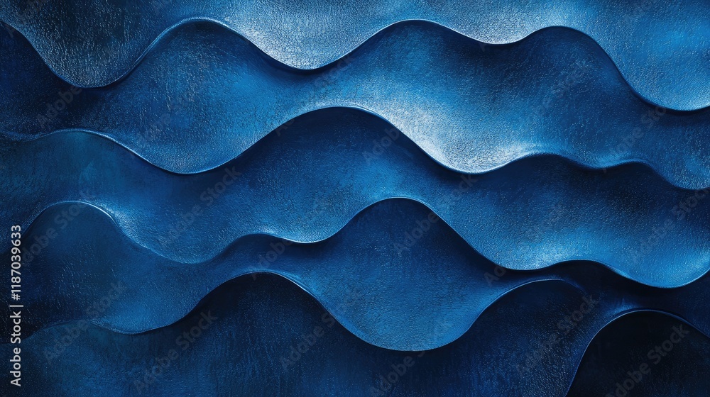 Poster abstract blue textured background featuring wavy patterns and shimmering effects ideal for advertisi
