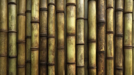 Fototapeta premium Bamboo handcraft texture pattern with natural tones showcasing eco-friendly design and traditional craftsmanship in a captivating arrangement