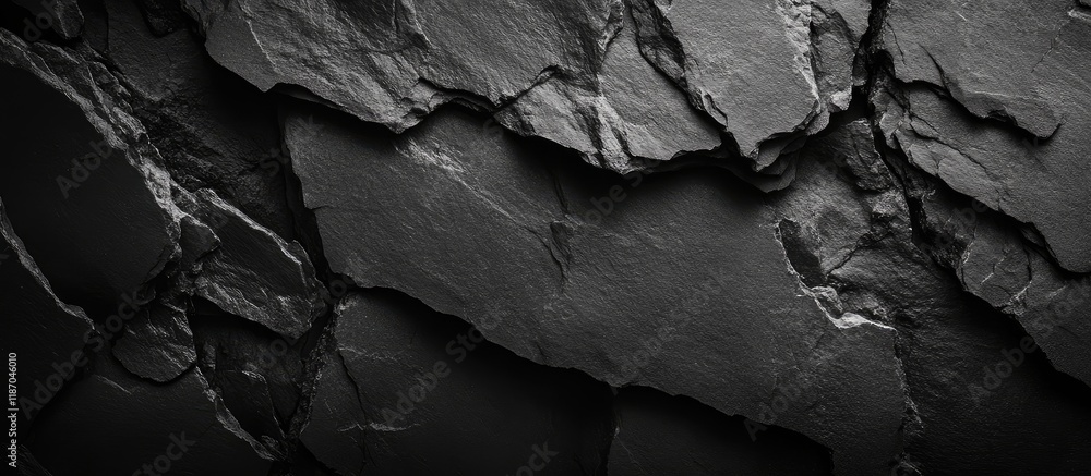 Aufkleber dark grey slate texture background with space for text ideal for design, presentation, or branding a