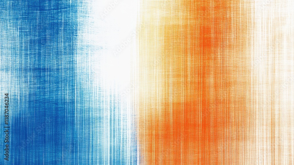 Poster blue and orange gradient abstract background with textured noise and blurred effect