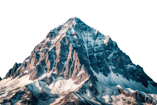 Majestic Snowcapped Mountain Peak Soaring High Inspiring Awe