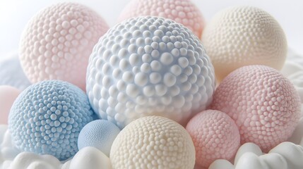 Joyful Pastel Dots in High Quality Photorealistic Detail