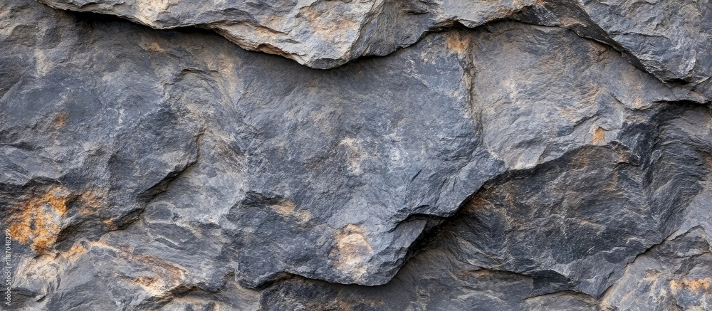Poster textured dark gray stone background featuring natural patterns and copyspace for creative design ele