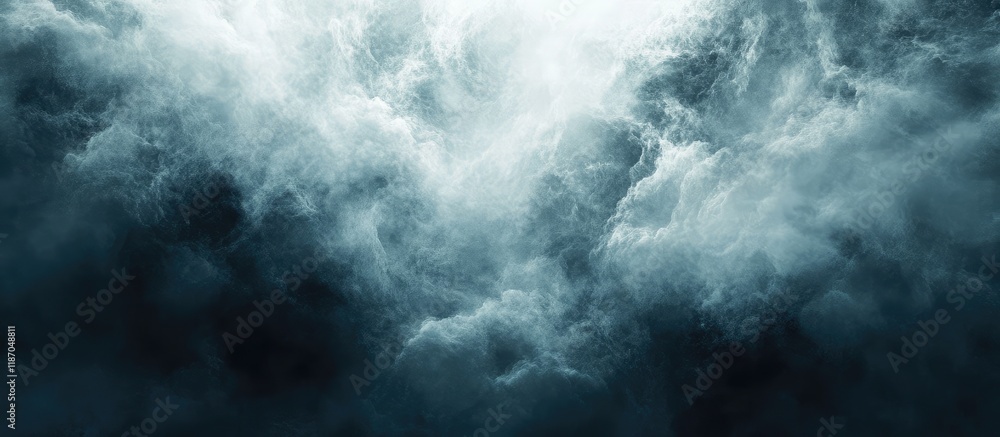 Poster dramatic dark clouds overhead creating an atmospheric background with space for text and design elem