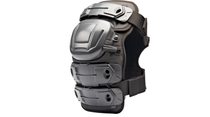 Advanced Protective Knee Brace Sport Safety Gear isolated on transparent background