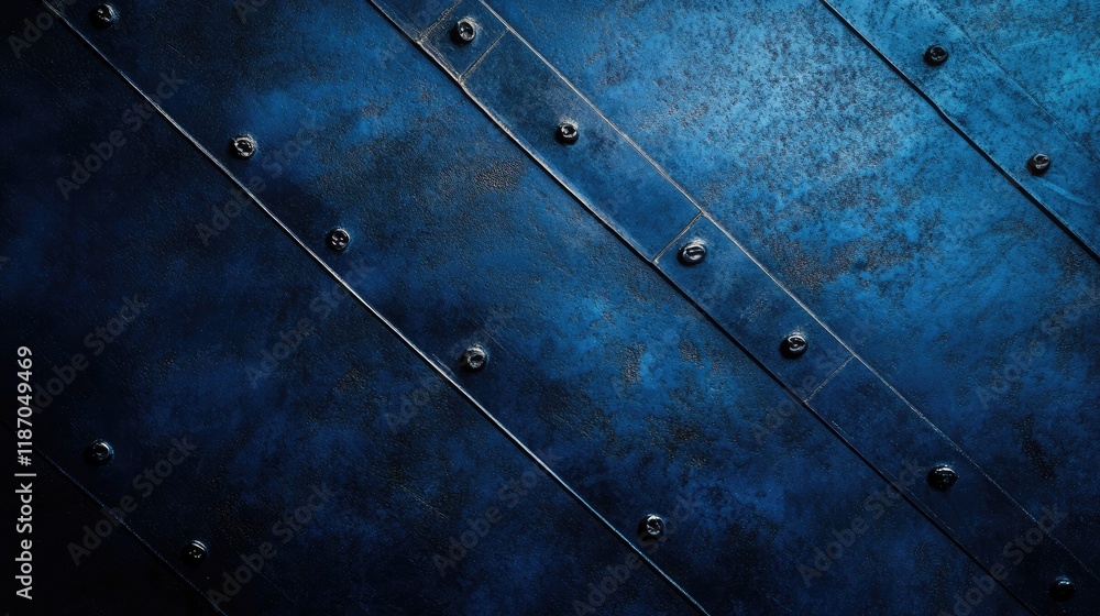 Aufkleber dark blue metallic surface texture with subtle smoke effect creating a moody and atmospheric backgro