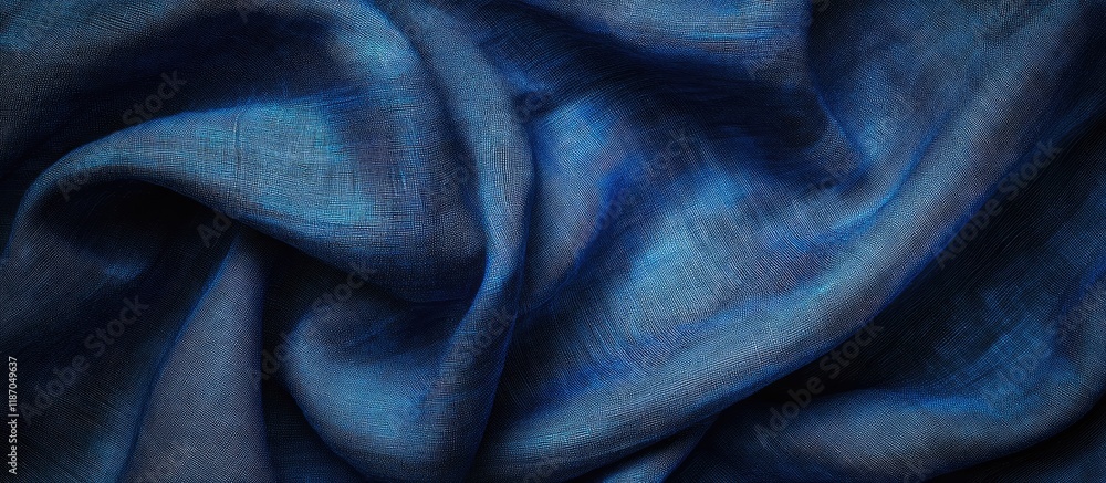 Aufkleber deep blue fabric texture background for elegant design and creative copyspace usage
