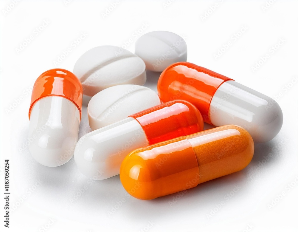 Wall mural pills and capsules