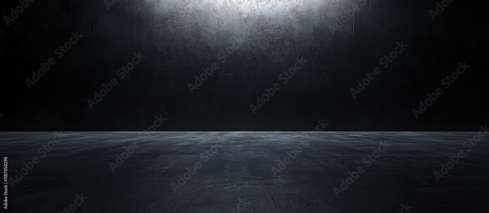 Aufkleber abstract dark background with smooth textured surface and illuminated spot for creative inspiration 