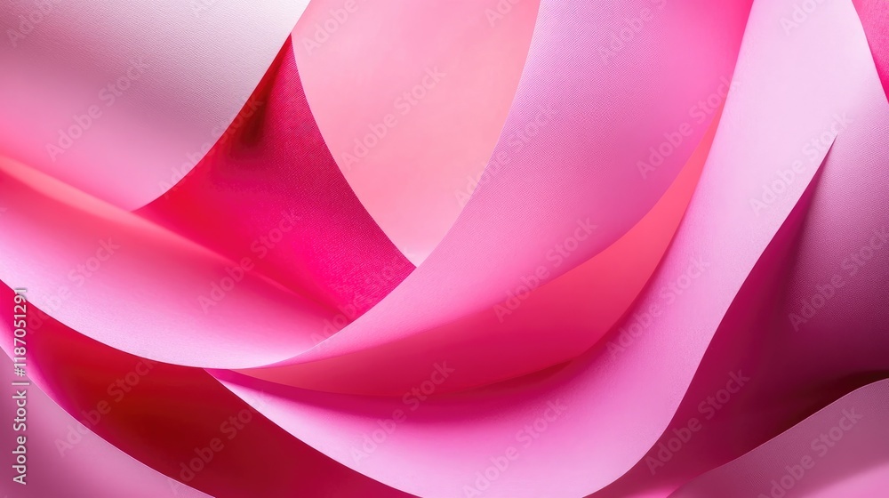Poster vibrant abstract pink paper waves creating a colorful background texture for creative projects and d