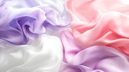 Obraz premium Tranquil Wave Effect in Pink and Purple Gradient Fabric Texture