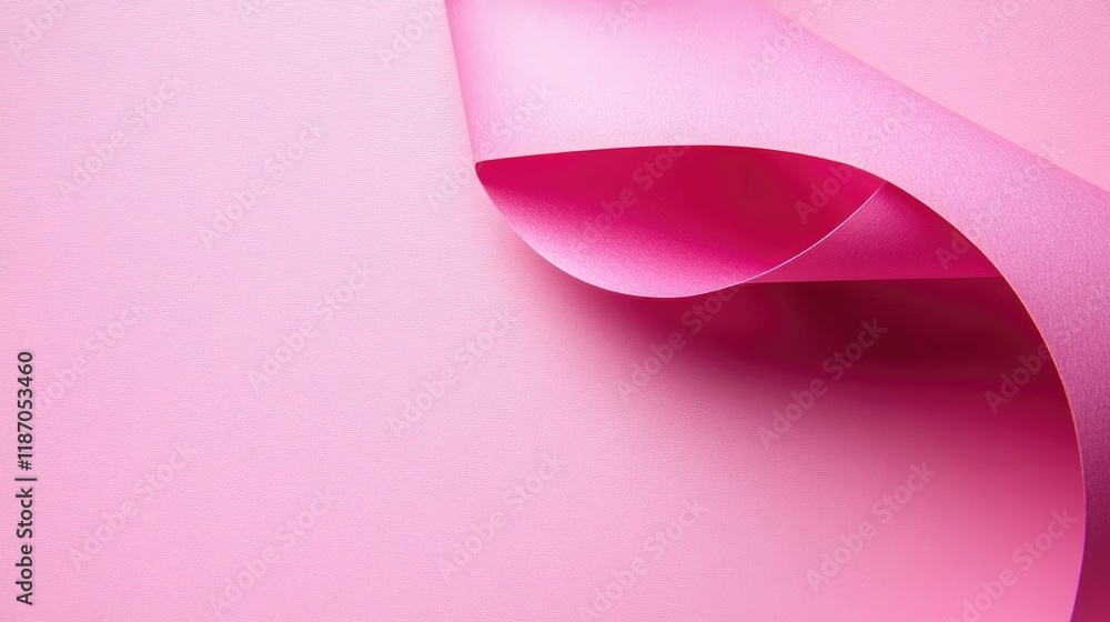 Poster elegant curved pink paper texture creating a soft abstract background ideal for creative design and 
