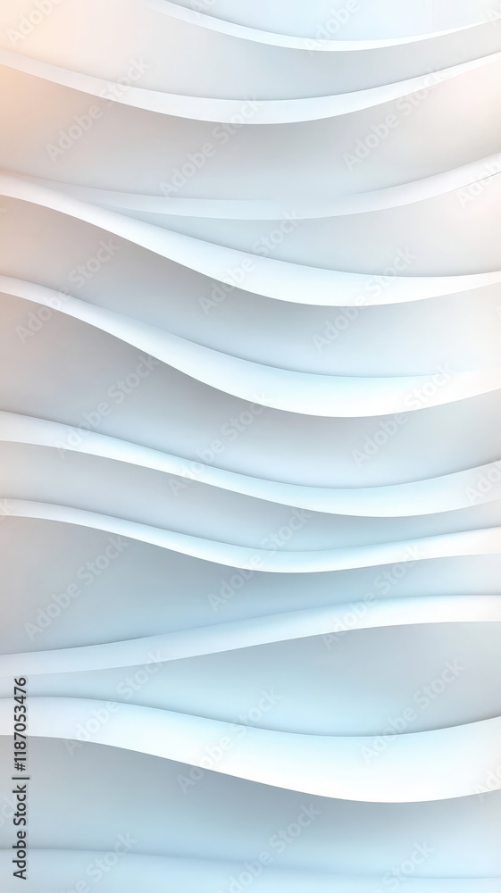 Poster modern abstract white wavy stripes background creating an abstract and elegant design, perfect for v