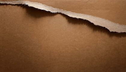 brown textured torn paper edge ripped craft paper for scrapbooking and collages