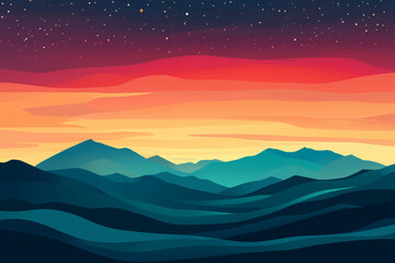 Beautiful landscape of pastel sky background