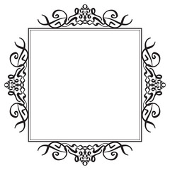 Ornamental Vintage Frame Silhouette
