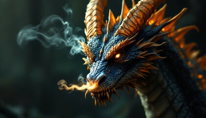 Majestic Dragon: A Breathtaking Digital Artwork