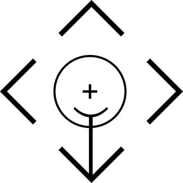 Target Icon With Crosshair Template
