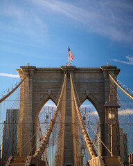 Bridge with flag