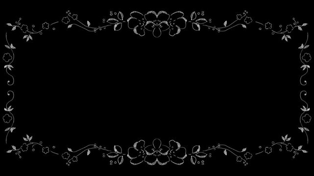 black and white frame