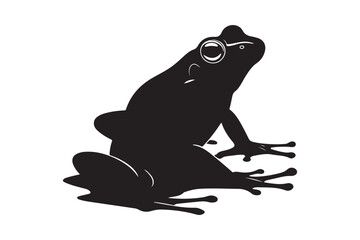 Minimalistic Frog Artwork for Wildlife and Nature Projects