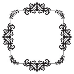 Ornamental Vintage Frame Silhouette
