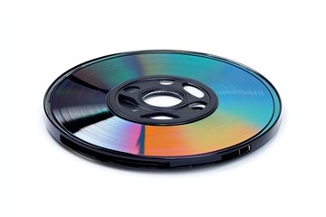 Fototapeta premium Compact disk isolated on white background