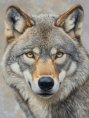 Majestic Wolf Portrait