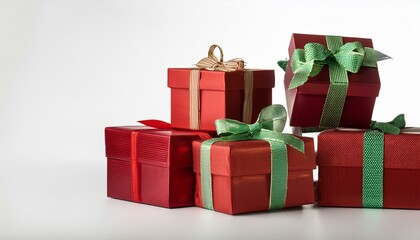 Obraz premium chistmas present boxs remoted white background