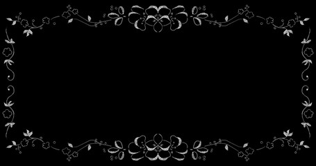 black and white frame