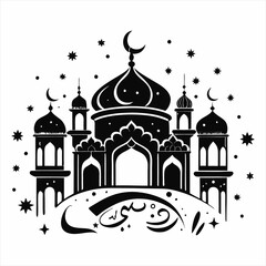 Eid Mubarak vector design.
