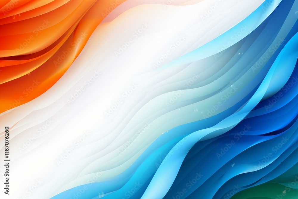 Poster smooth curves and lines flowing gracefully, creating a sense of motion and energy
