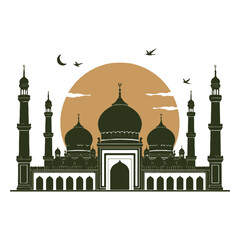 Islamic and Muslim culture artwork for a mosque and prayer hall