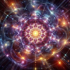 Fractal patterns expanding from consciousness