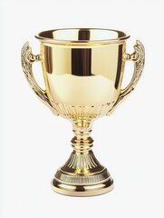 Gold Trophy with Cup for Winner's Drink