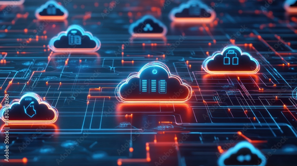 Poster Cloud Computing Network Data Server Infrastructure