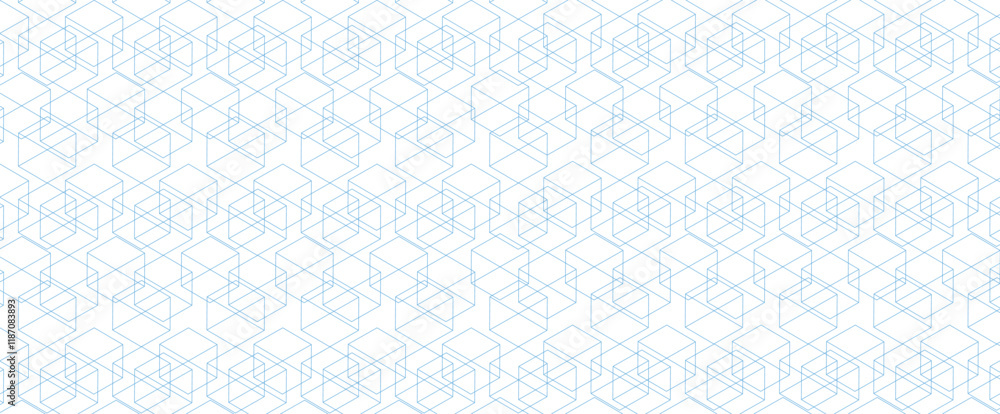 Aufkleber abstract geometric technological vector pattern. line texture on white background. bright tile backd