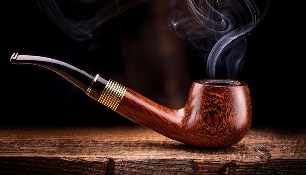 smoking pipe with tobacco