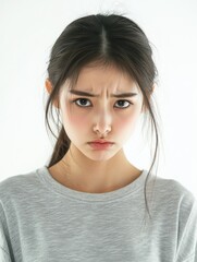 Fototapeta premium Introspective Youth Portrait with Expression