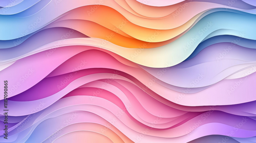 Poster seamless gradient, a vibrant image of gradient lines creating a flowing composition, high fidelity v