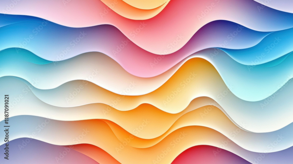 Poster seamless gradient, a vibrant, futuristic 2d background featuring gradient lines designed for high fi