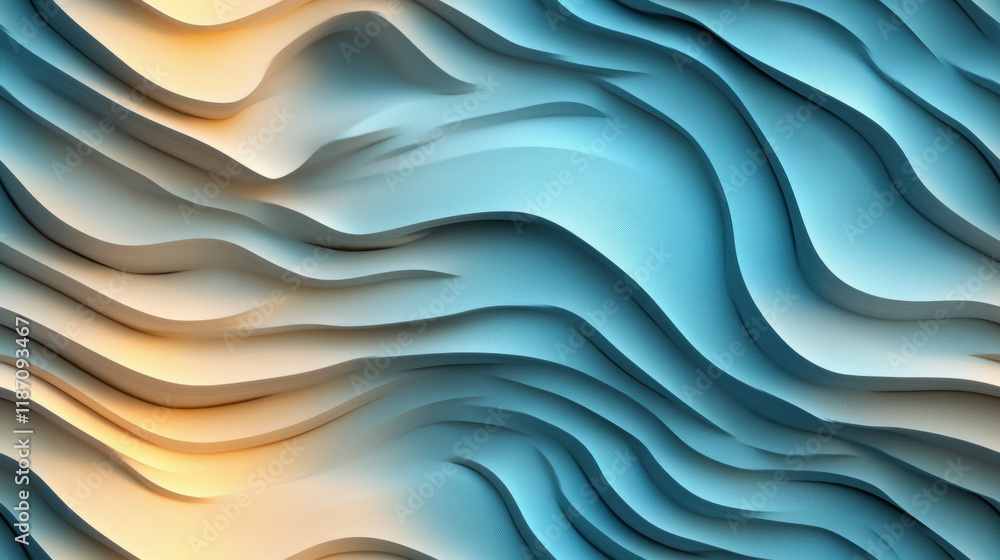 Poster seamless gradient, a photorealistic image featuring a vibrant cascading gradient designed for high f