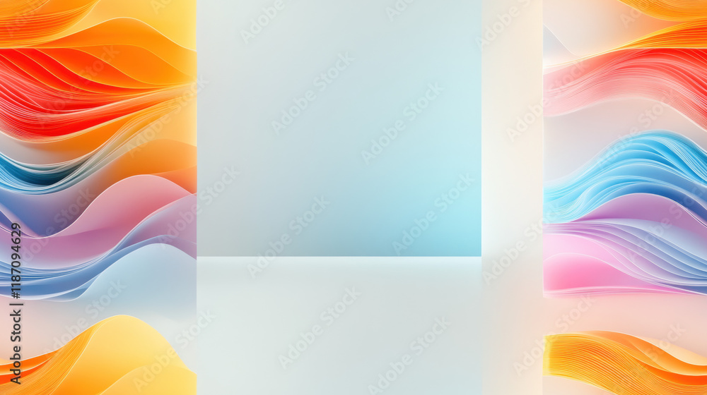 Poster seamless gradient, a high-fidelity photorealistic image showcasing gradient lines, designed for arti
