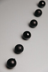black and white pebbles