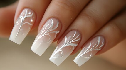 Elegant nails with soft pink polish