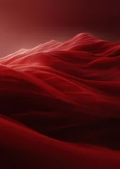 Acrylglasbilder Braun A red and orange landscape with mountains in the background  © Lifestyle Images