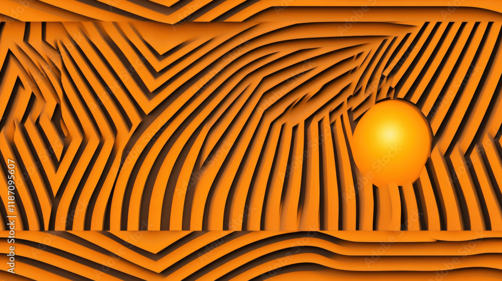 Poster seamless gradient, a vibrant radial pattern featuring gradient lines that converge towards a focal p